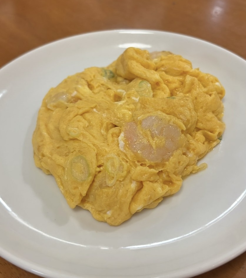 豊来飯店（豊田市）　小エビと卵のふわっと炒め