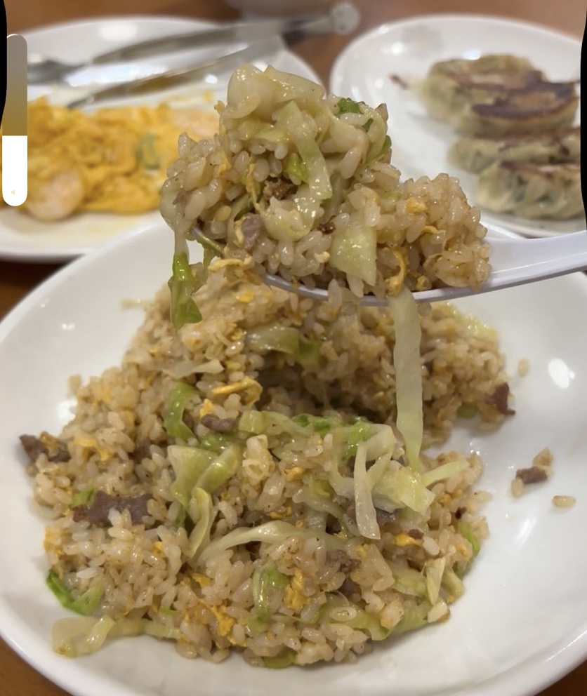 豊来飯店（豊田市）　牛肉レタスの炒飯