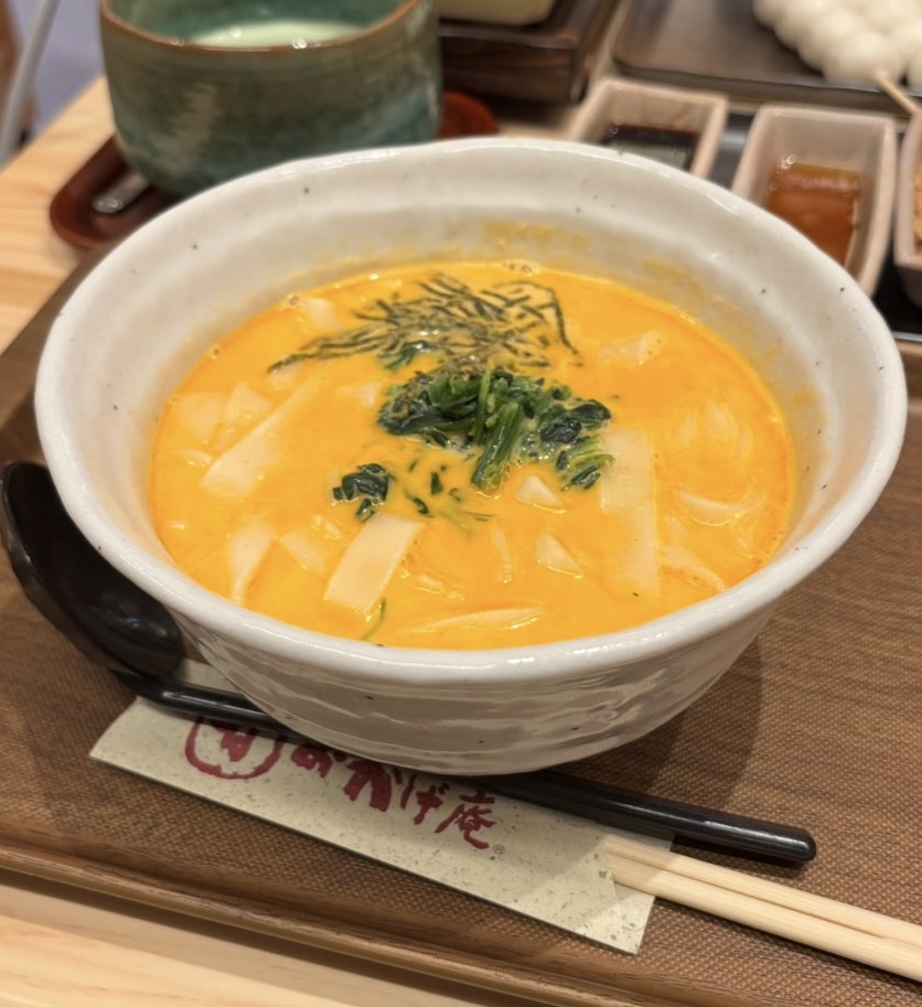 おかげ庵 イオンスタイル豊田店 明太クリームきしめん