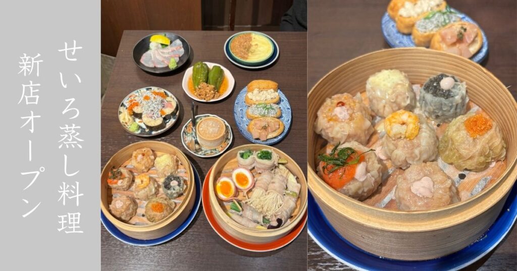 蒸キゲン～jokigen～ 豊田店　せいろ蒸しの料理が最高だった！焼売108円～、7種類全部食べるべき。