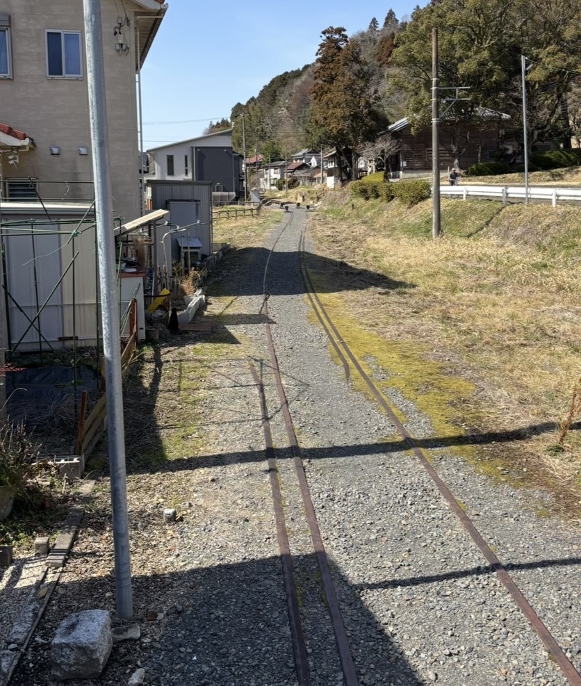 西中金ふれあいステーション　廃駅の線路