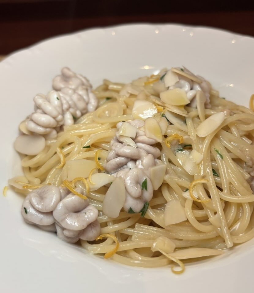 とらっとりあCo（豊田市）　白子のパスタ