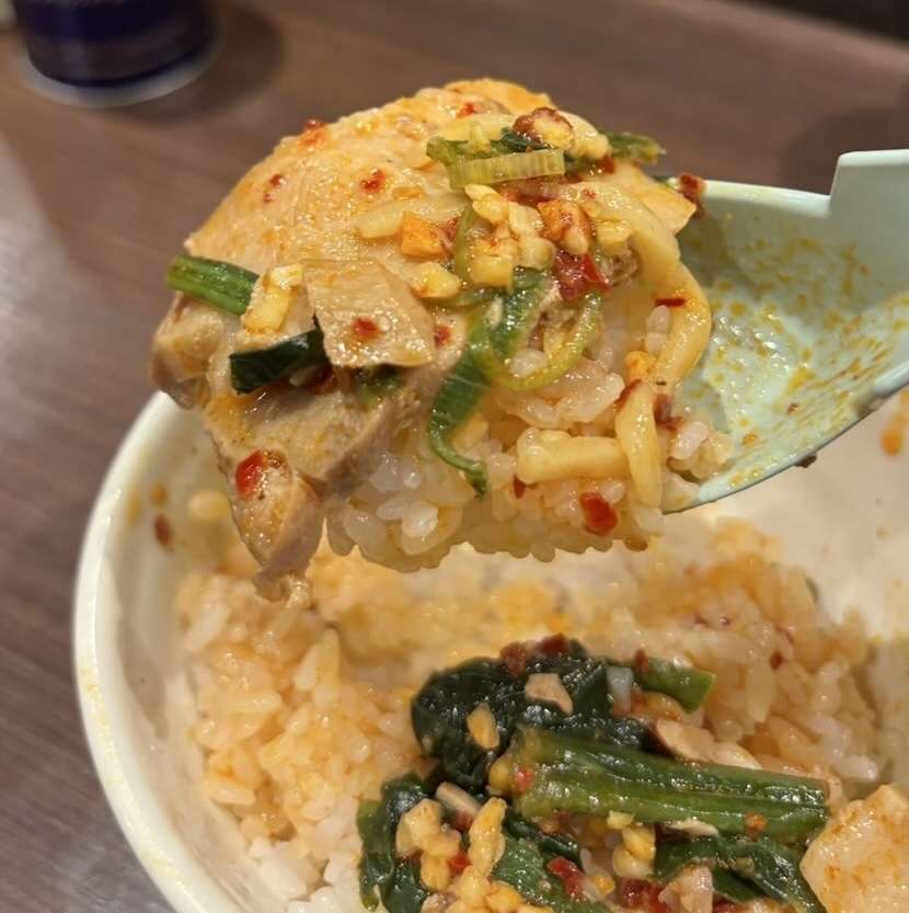 きがる家 豊田本新町本店　家系麻辣湯麺とライス