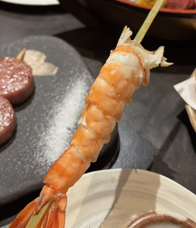 原始焼き酒場 火の丸（豊田市）　海老の原始焼き