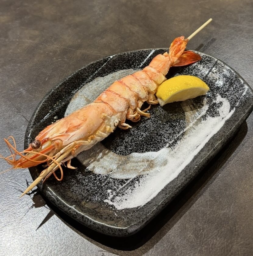 原始焼き酒場 火の丸（豊田市）　海老の原始焼き