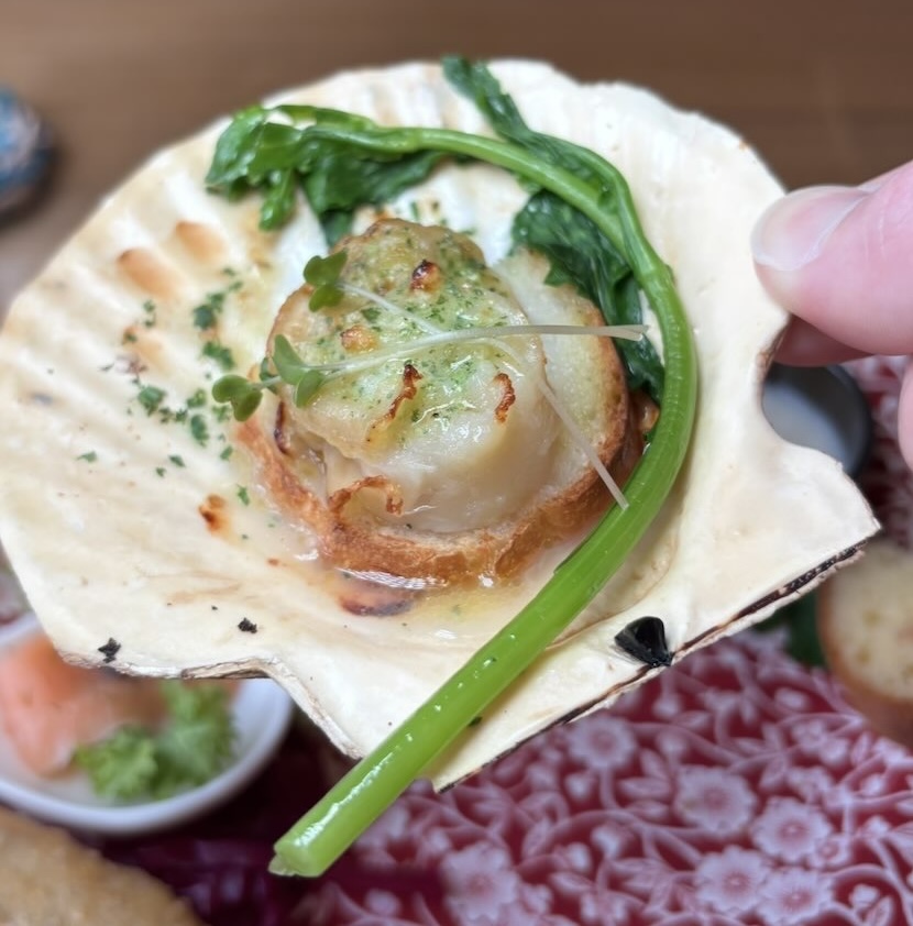 Halleloo Garden（みよし市）　北海道産ホタテのブルギニョンバター