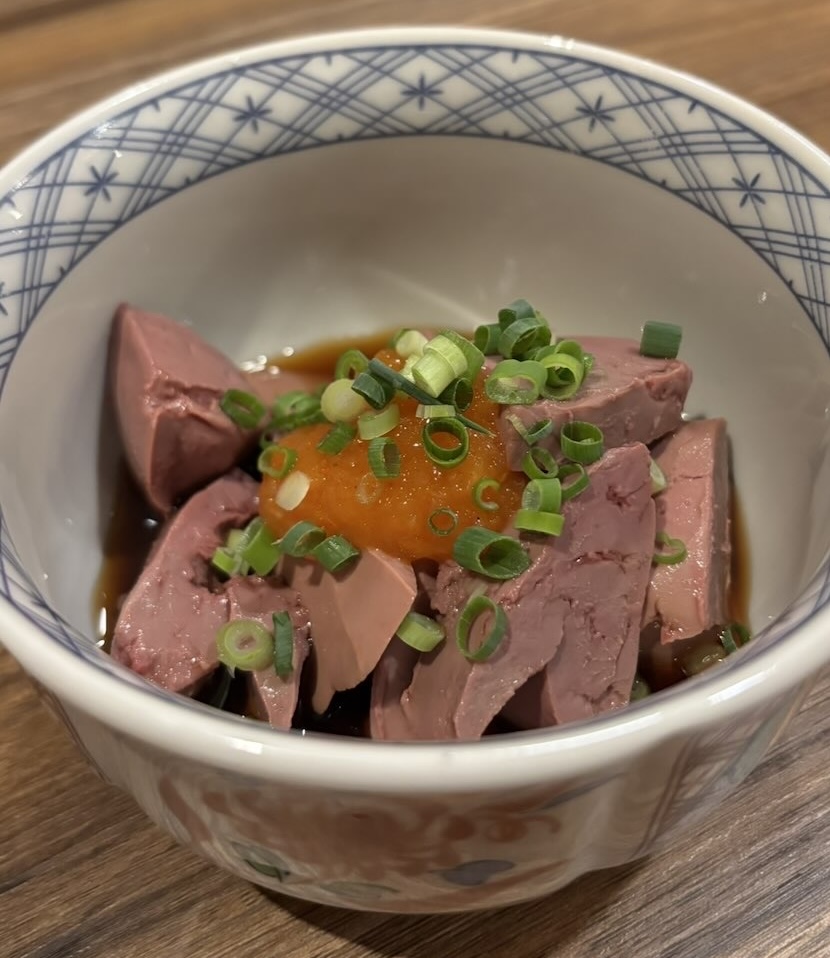 居酒屋 吉喜（豊田市）　低温調理鶏きもポン酢