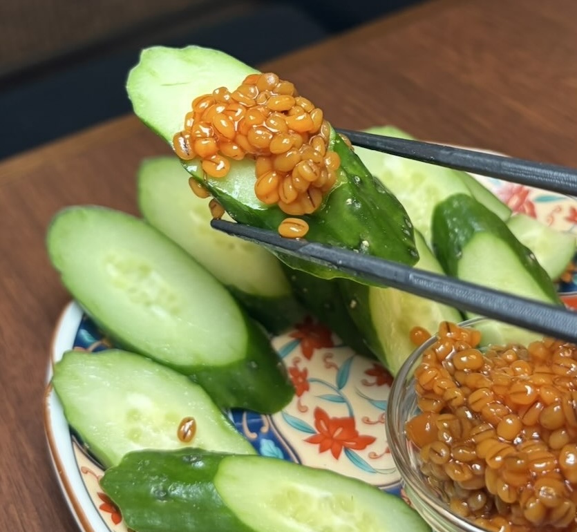 大衆居酒屋 喝采（豊田市）　きゅうりともろみ味噌