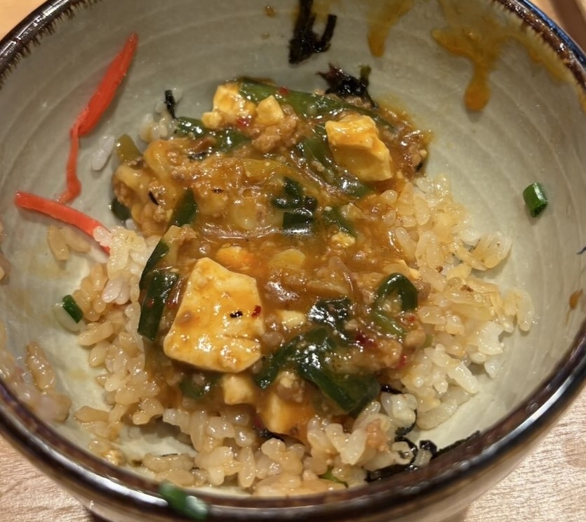 ちばる食堂（岡崎市）　麻婆炙りチー玉