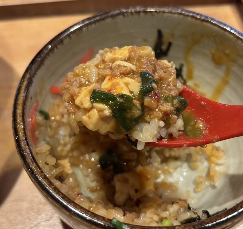 ちばる食堂（岡崎市）　麻婆炙りチー玉