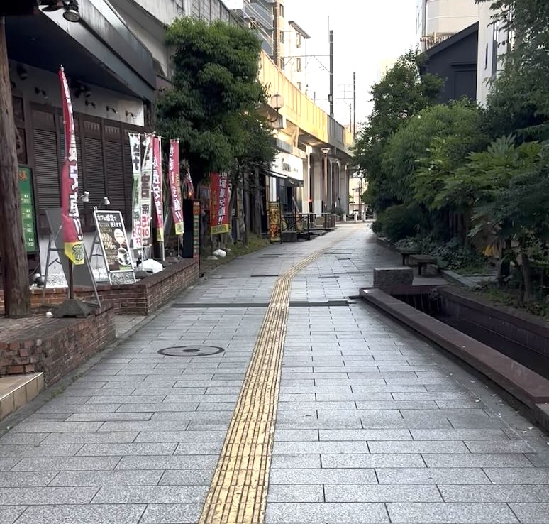 豊田市駅の裏道