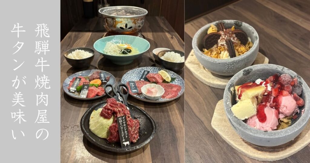 牛ざんまい 豊田元宮店 飛騨牛だけじゃない。タンが生タンで絶品であった！
