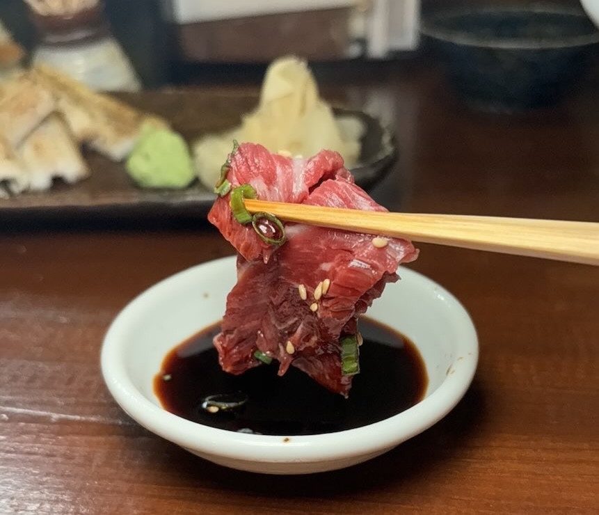 なごみ和屋(豊田市駅) 馬刺しの中トロ