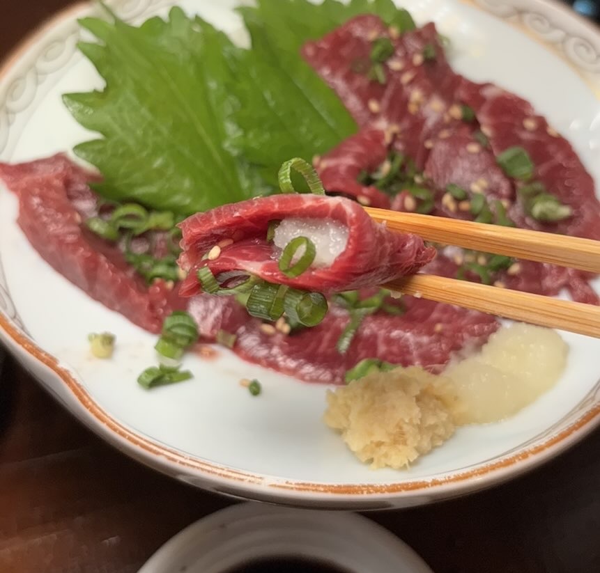 なごみ和屋(豊田市駅) 馬刺しの中トロ