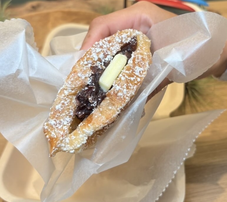 夜遊びアイス豊田陣中店　クロッフル（あんバター）