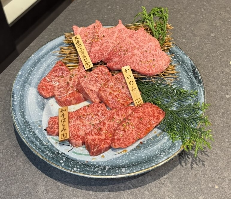 和牛焼肉わ（岡崎市）　肉3種盛り