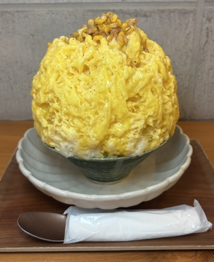 甘味や乃あん（豊田市）　かき氷（とうもろこしだぜ）