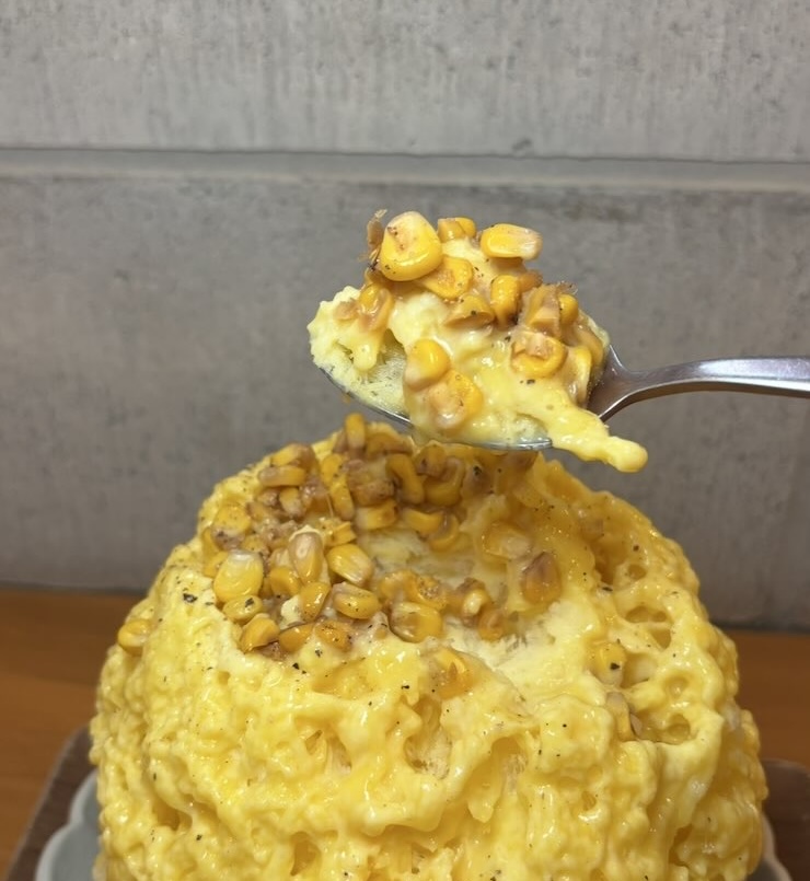 甘味や乃あん（豊田市）　かき氷（とうもろこしだぜ）