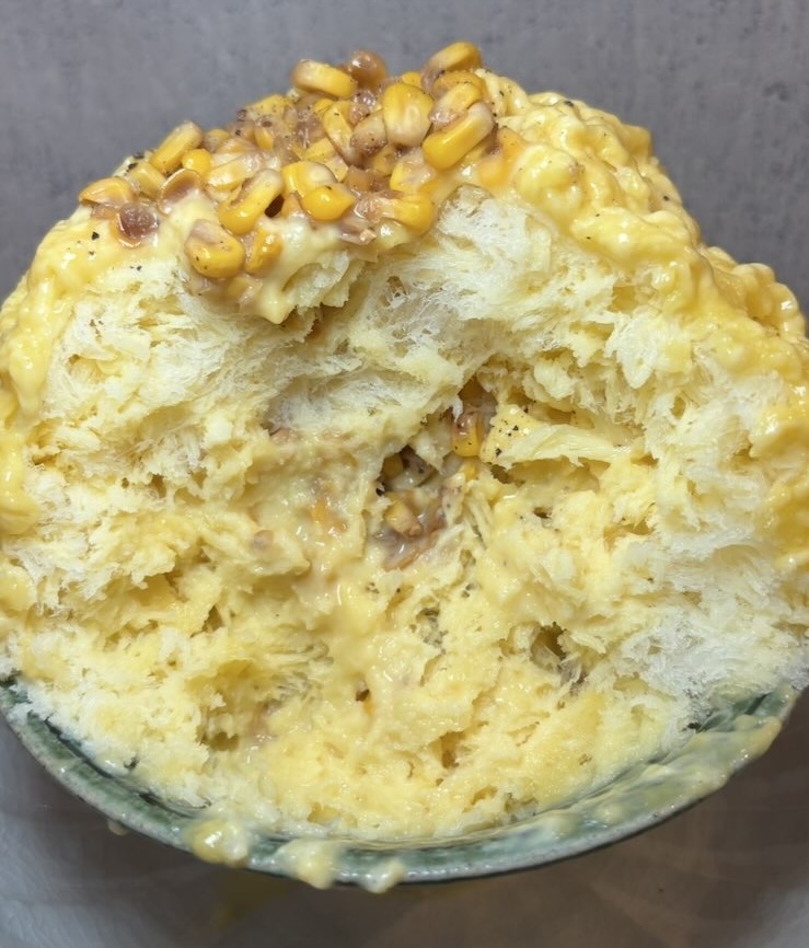甘味や乃あん（豊田市）　かき氷（とうもろこしだぜ）