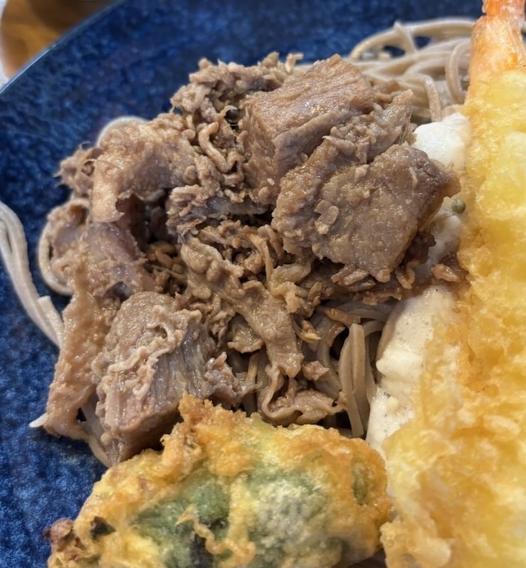 蕎麦翁 百才笑（豊田市）　そばの牛肉