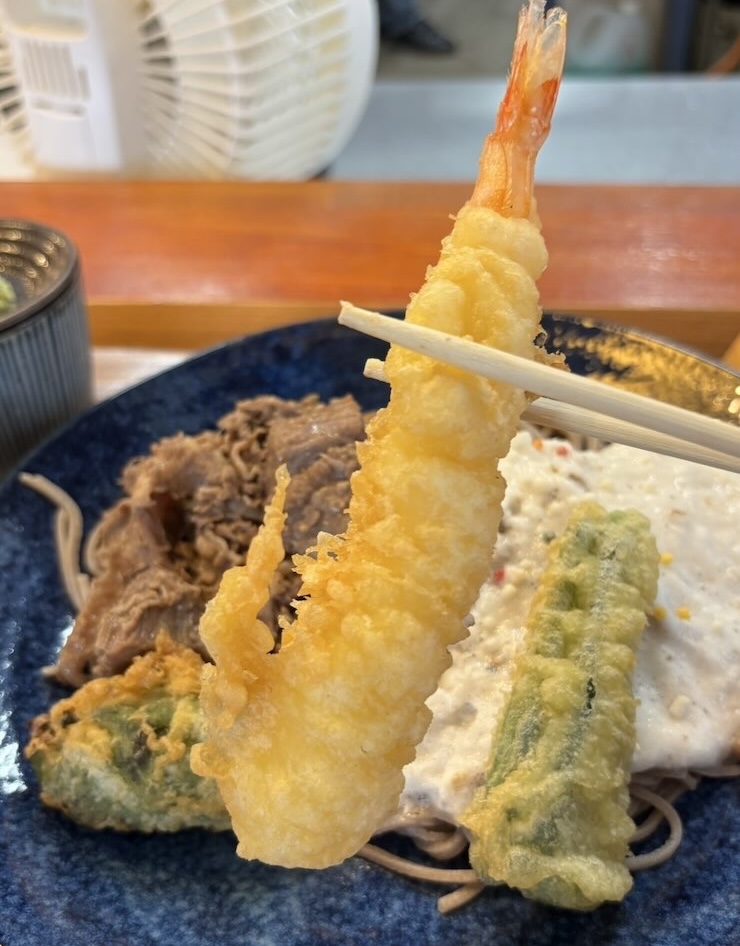 蕎麦翁 百才笑（豊田市）　海老天
