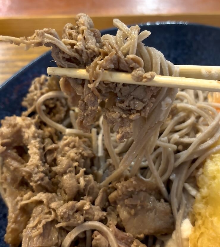 蕎麦翁 百才笑（豊田市）　そばと牛肉