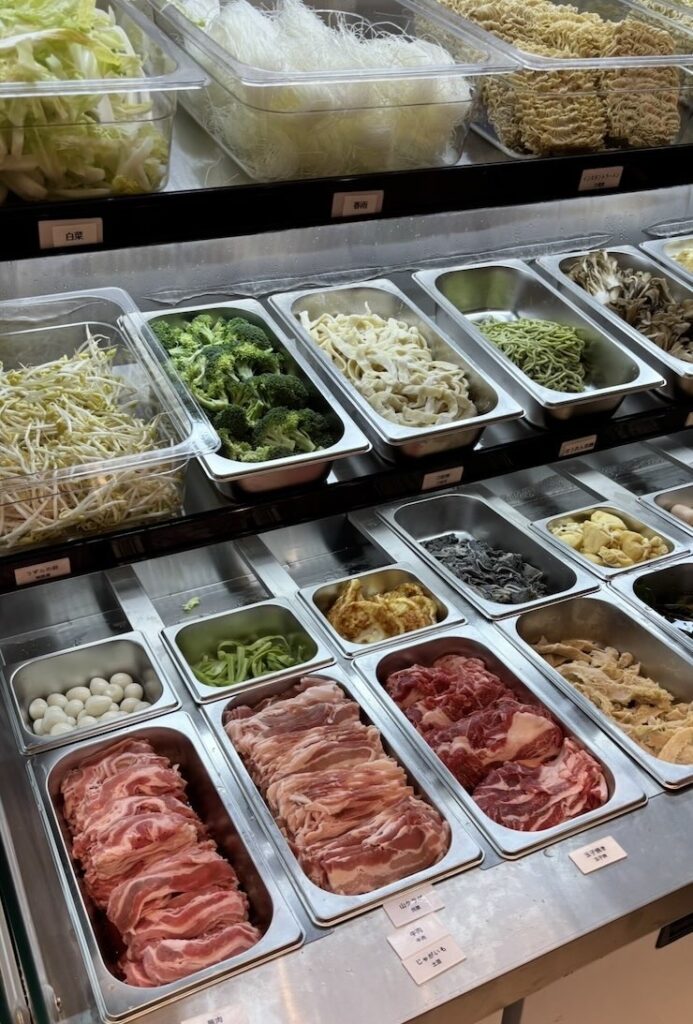 ふうみ屋麻辣湯 豊田市T-face 食材コーナー
