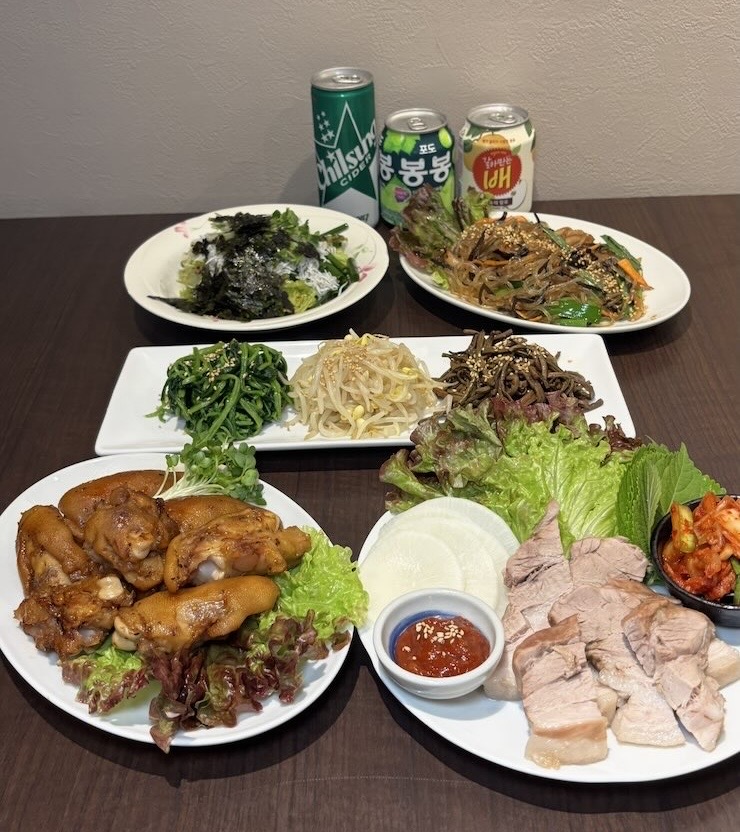 韓国料理 釜山（豊田市）　注文した料理
