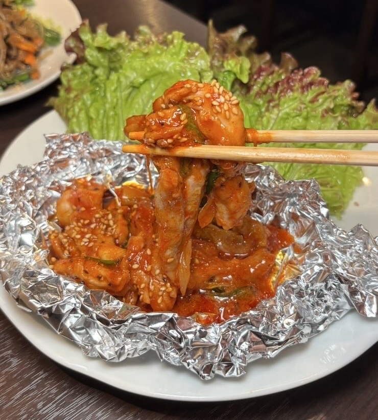 韓国料理 釜山（豊田市）　せせり炒め
