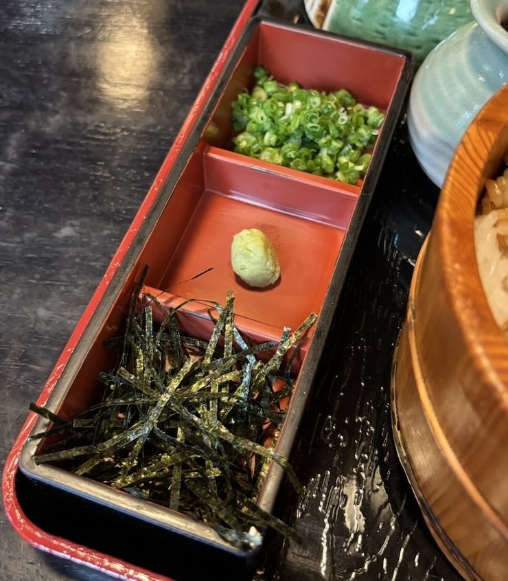 うな房(豊田市) 鰻まぶしの薬味