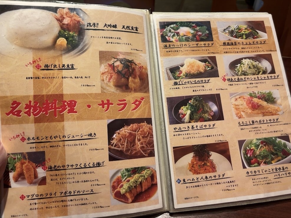 和風彩菜 もろこし家(みよし市) 単品メニュー