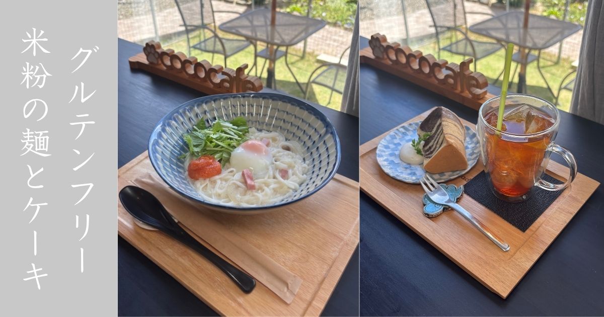 coco cafe（豊田市） 米粉のシフォンケーキにうどん麺。グルテンフリーランチ食べてきた！メニューまとめ