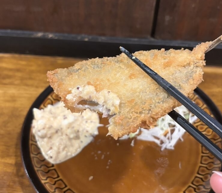 くつろぎ処 三松(豊田市) アジフライ