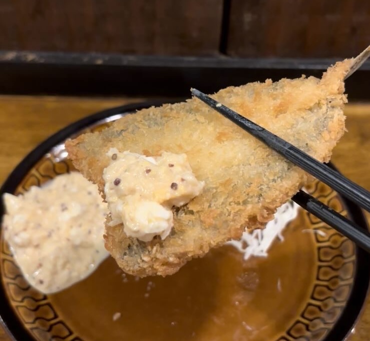 くつろぎ処 三松(豊田市) アジフライ