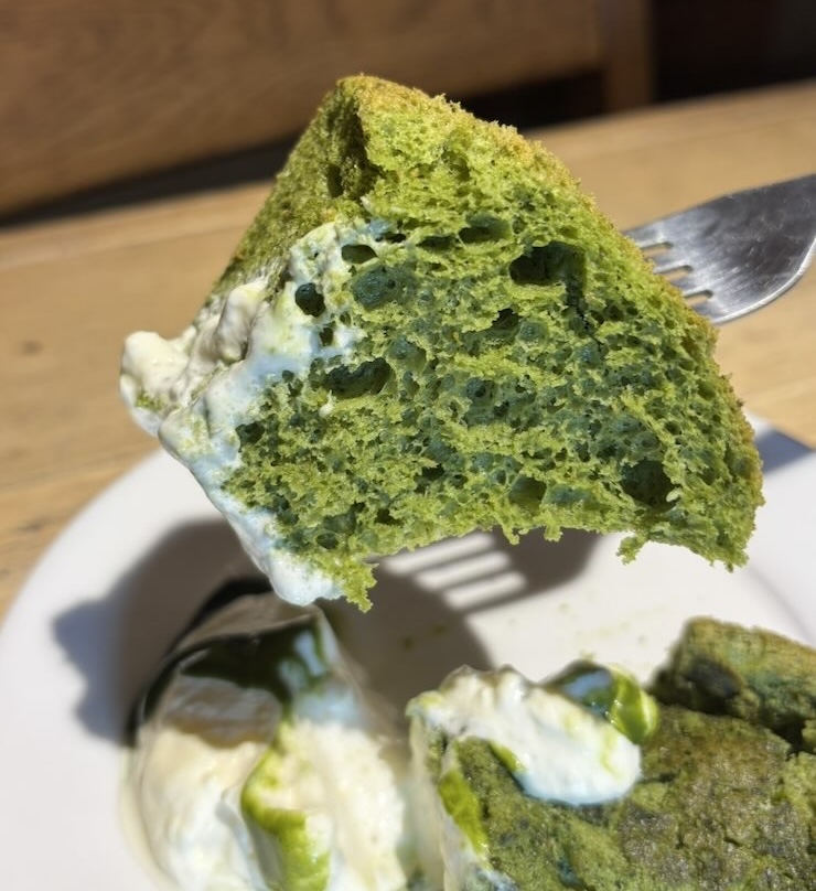 カフェ TSUKUMO食堂 豊田本店 抹茶シフォンケーキ