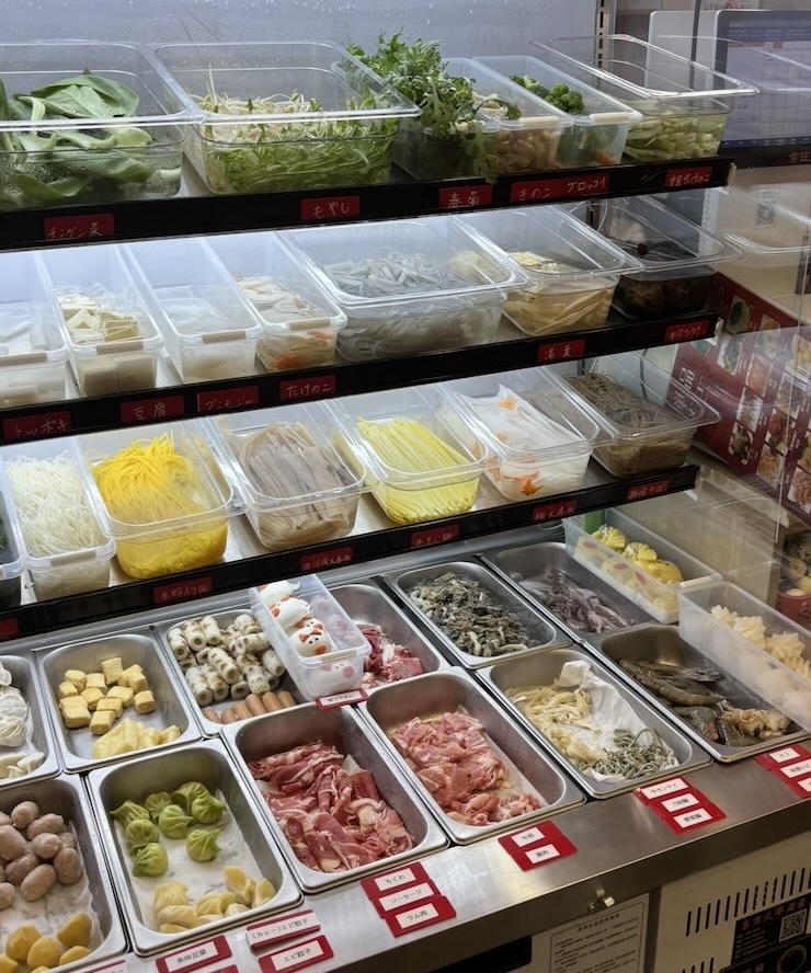 盛龍麻辣燙(豊田市) 食材コーナー