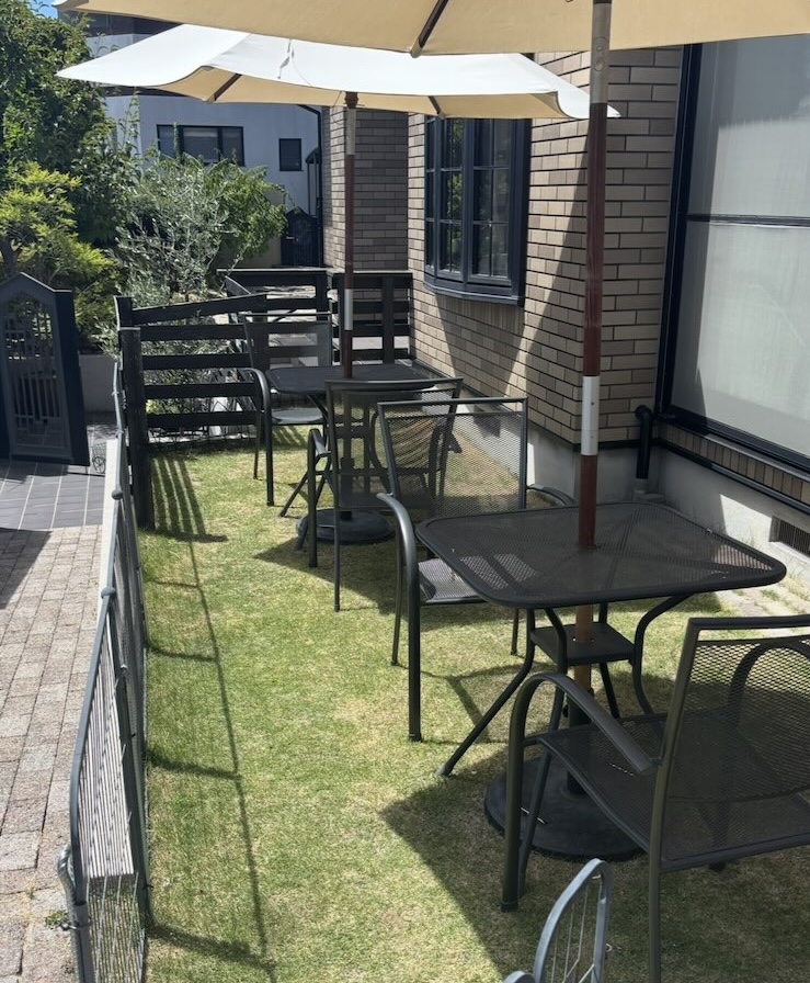 coco cafe（豊田市）　テラス席