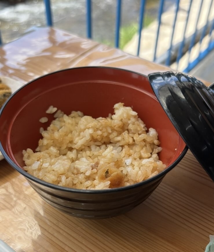 広瀬やな（豊田市）　鮎ご飯