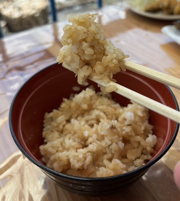 広瀬やな（豊田市）　鮎ご飯