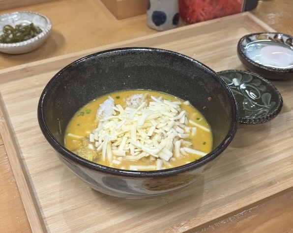ナンクル豊田大林店　バターチキンカレーそばのリゾット
