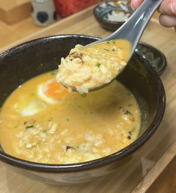 ナンクル豊田大林店　バターチキンカレーそばのリゾット