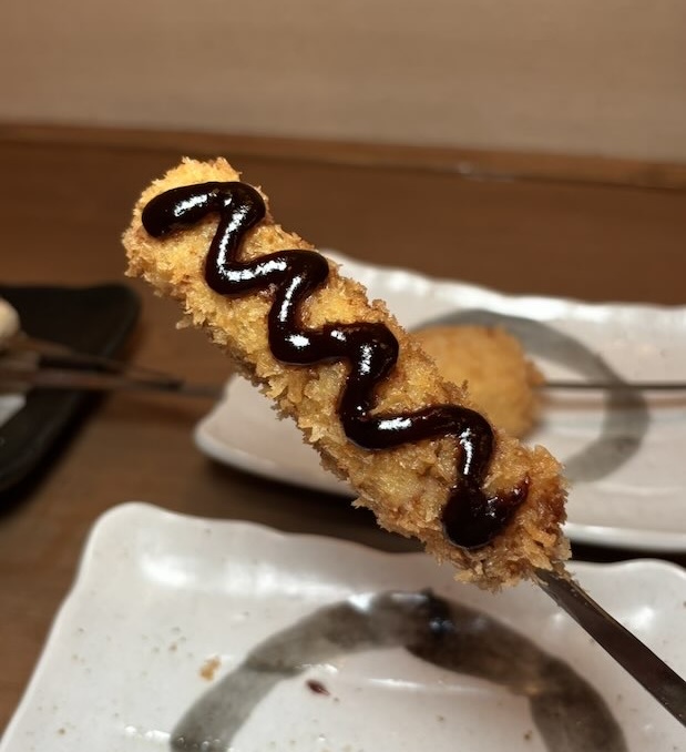 くしや あんてて（豊田市）　串揚げの味噌カツ