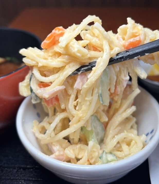 なかさだ(豊田市足助) 小鉢のスパゲッティ