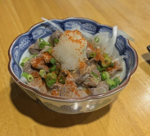 炭火焼鳥 紀どり(豊田市) 砂肝ポン酢