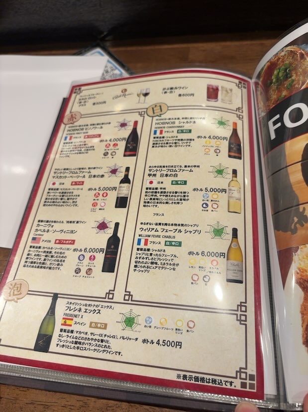 はせ川 本店（豊田市）　ドリンクメニュー