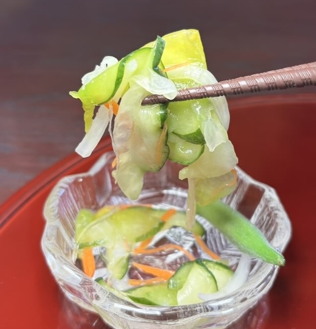 やおだい梅坪店 きゅうりの酢の和え物
