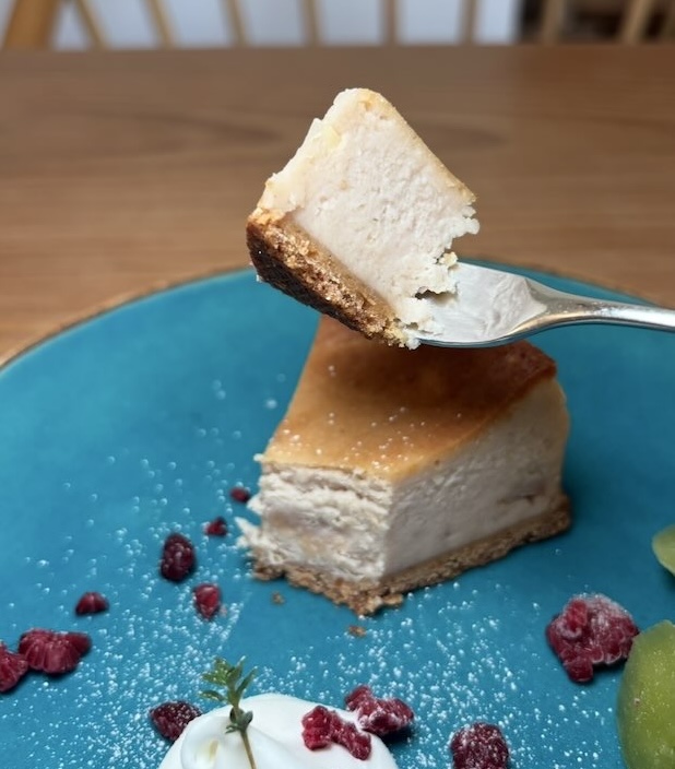coffee喜多町喜多琉 チーズケーキの断面