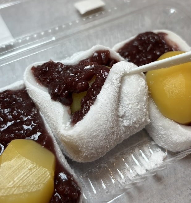美好餅の栗大福の断面
